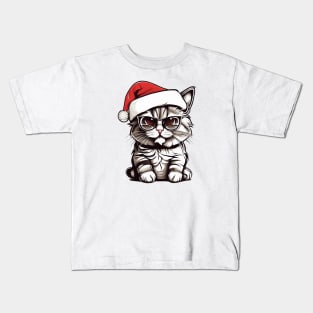 Cat-Christmas Kids T-Shirt